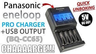 Charging Powerhouse  Panasonic Eneloop Pro Charger with USB Output BQCC65 Quick Unboxing [upl. by Naor]