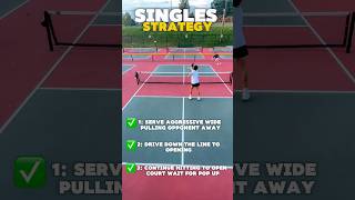 Pickleball Singles Strategy To Better Your Singles Game pickleball paddlesport singles strategy [upl. by Etennaej]