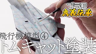 模魂ちゃん！45④ プラモ奥義伝承【飛行機模型④ トムキャット塗装編】 [upl. by Ayekehs]