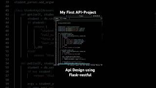 Flaskrestful  apidesign  my api project using flaskrestful and flasksqlalchemy [upl. by Kealey]