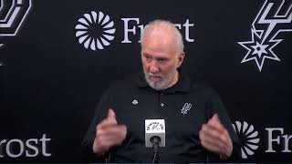 Gregg Popovich Post Game Interview  Philadelphia 76ers vs San Antonio Spurs [upl. by Kriss]