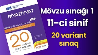 DİM Mövzu sınağı 1  20 variant sınaq  11ci sinif [upl. by Ivor]