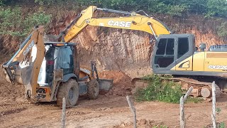 máquinas pesadas trabalhando na fazenda tirando barro para aterro [upl. by Savanna]