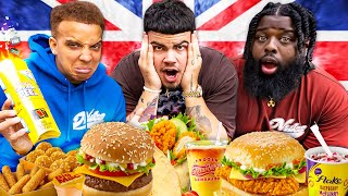 American Gamers Try BRITISH McDonalds 🍟 [upl. by Royall119]