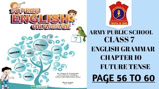 class 7 ENGLISH GRAMMAR CHAPTER 10  FUTURE TENSE  EXERCISE  PAGE 56 TO 60 nksclasses [upl. by Christmas]