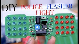 How to make a Police LED Flasher Light [upl. by Anilrahc]