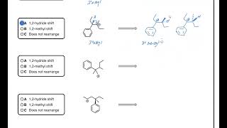 Carbocations 11 Carbocation Rearrangement Practice  Guided Practice 12Hydride and 12Methyl [upl. by Hoshi]