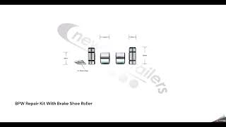 N1010501  BPW Repair Kit With Brake Shoe Roller [upl. by Ennail386]