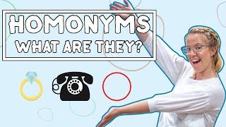 What are Homonyms  English Writing For Kids [upl. by Orlan605]