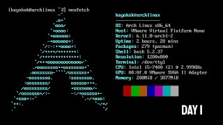 Installing Arch Linux until i get a girlfriend  Day 1 [upl. by Zemaj]