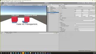 What is The Difference Between Fade and Transparent Unity Shader Rendering Modes [upl. by Adnara]