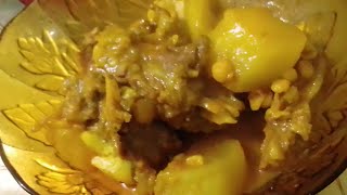 Chittagonians famous Beef with Radish amp Chickpeasছোলার ডাল ও মুলা দিয়ে গরুর গোশতShornas Tube [upl. by Ranip742]