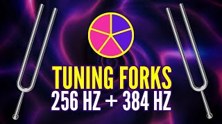 Balancing Your Whole Body with the Perfect Fifth 256 Hz  384 Hz Tuning Forks [upl. by Luedtke]