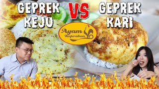 Ayam Geprek Blenger Vs Ayam Geprek Kari Rica  Enakan Mana [upl. by Omrelliug]