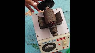 How To Check Dc Generator amp Motor Armature Continuity Body Testing By Growler [upl. by Mimajneb]