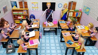 புதுசா வந்த New Teacher ரொம்ப ஸ்ட்ரிக்ட்Barbie girl classroomBarbie show tamil [upl. by Noseimaj]