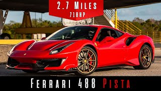 2020 Ferrari 488 Pista  Top Speed Test [upl. by Eugine299]