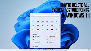 How to Delete All System Restore Points in Windows 11 windwos11 [upl. by Ajiak]