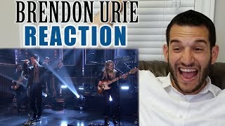 SINGING TEACHER reaction to BRENDON URIE singing SAY AMEN Saturday Night LIVE [upl. by Odrareg]