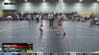 Big Grade 5 And 6 70 Cooper Stivers Team Kansas Vs Caley Graber Summit Wrestling Academy [upl. by Aihsekal]