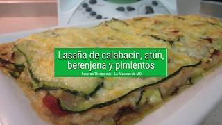 Lasaña de calabacín con Thermomix [upl. by Annelg]