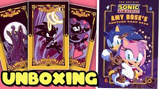 AMYS TAROT DECK  The Official Sonic the Hedgehog Amy Roses Fortune Card Deck Unboxing [upl. by Aita823]