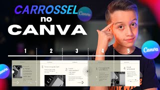 Como Fazer Carrossel no Canva para Instagram  Criar Cortar e Salvar Post Perfeito 💜😮 [upl. by Afinom]