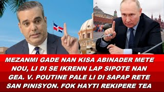 WOY SENDOMENG CHOFE ABINADER DI OFISYELMAN LAP SIPOTE IKRENN POUTINE DI LI KONSIDEREL KOM ENMI [upl. by Notsuh333]