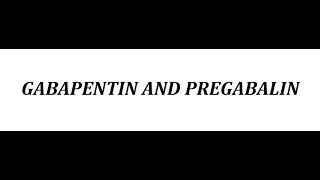 STAHLS  CH 8  MOOD STABILIZERS  Pt 10  GABAPENTIN amp PREGABALIN  psychiatrypsychopharmacology [upl. by Mercorr549]