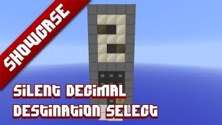 Minecraft Showcase  Silent decimal destination selector using comparator [upl. by Saundra303]