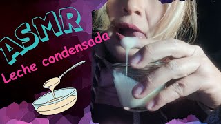 ASMR comiendo leche condensada con los dedoseating condensed milk with fingers [upl. by Swen10]