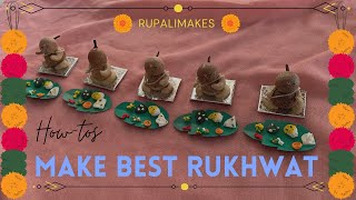 Best Rukhwat Bhataji and miniature food  Rukhwat  DIY  Maharashtrian Wedding Tradition [upl. by Anippesuig]