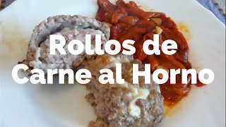 Rollos de Carne al Horno  Receta casera fácil y barata [upl. by Aibos417]