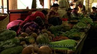 Variety of vegetables sold in Ima Keithel Imphal [upl. by Attesoj]