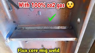 Co2 gas Mig welding machine  Flux core  Mig welding with 100 co2 gas [upl. by Atsyrk]