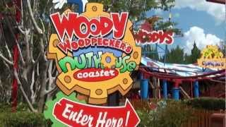 Woody Woodpeckers Nuthouse Coaster at Universal Studios [upl. by Ayna]