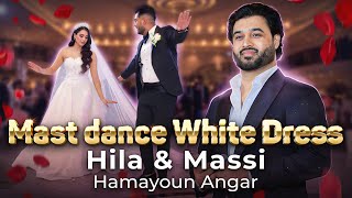 Hila amp Massi mast dance white dress  Afghan Wedding  Hamayoun Angar  Pashto Mix Song [upl. by Asilehc]