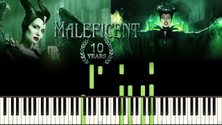 Maleficent  10th Anniversary Medley Piano Tutorial [upl. by Damiani830]