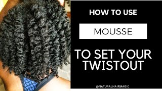 Twistout feat Design Essentials Natural Almond amp Avocado Curl Enhancing Mousse [upl. by Nosned]