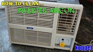 How to clean aircon koppel inverter window [upl. by Anoblav269]