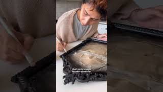 Banyo aynası binlerce ₺lik aynaya dönüştü🥰 diy dekorasyon home kendinyap homedecor decor [upl. by Endora]