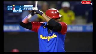 Juegos Centroamericanos 2018 beisbol Cuba vs Venezuela [upl. by Inimod]