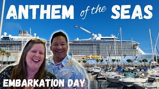 ANTHEM OF THE SEAS  EMBARKATION  TRAVEL DAY  7 DAY FRANCE amp SPAIN [upl. by Ahsinnek798]