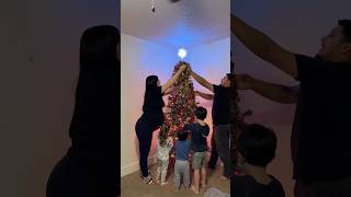 Not done yet christmas christmasdecor christmasdecorations christmastree toddlermom [upl. by Ecargyram]