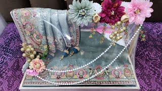 Elegant saree packing for engagement  Trousseau packing [upl. by Iz]