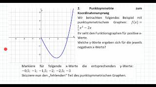 1043  Symmetrie von Funktionsgraphen [upl. by Oakman]