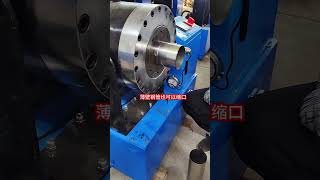 Thinwalled chimney pipe diameter reduction video chimney pipe shrinking machine [upl. by Wald]