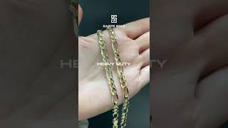 New 58MM Figaro Chain top notch quality made in italy italiangold 14kgold [upl. by Keese]