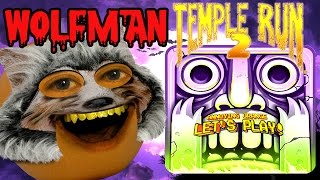 Annoying Orange Plays  Temple Run 2 WOLFMAN [upl. by Ahtnama296]