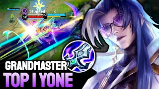 WILD RIFT YONE  TOP 1 YONE GAMEPLAY  GRANDMASTER RANKED [upl. by Chee604]